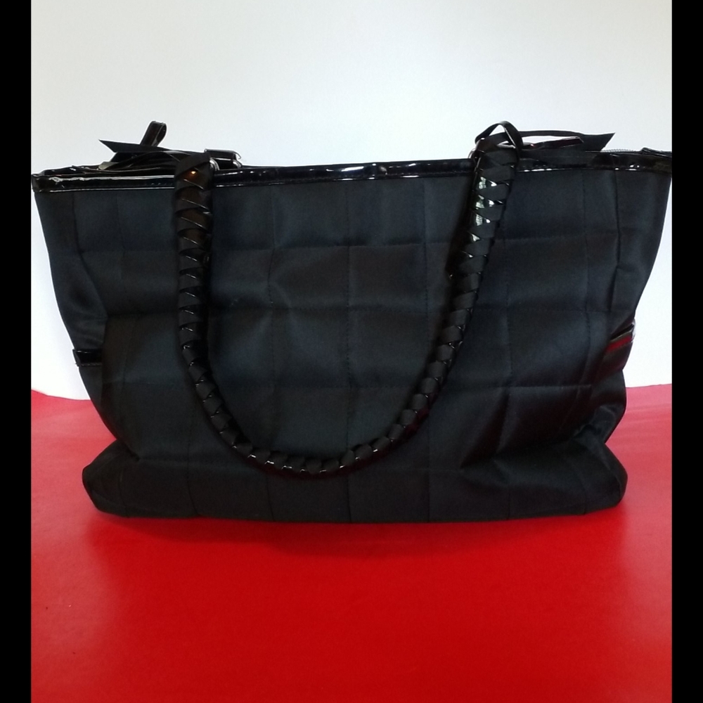 Lancome large NWOT nylon and vinyl tote bag